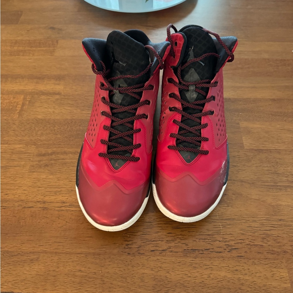 Nike Air Jordan Rising High Gym Red Black Basketball 768931-601 Men's Size13